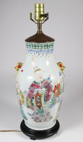 Antique Chinese Porcelain Vase Mounted as a Lamp