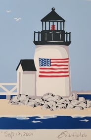 Eric Holch “Sept 12, 2001” Brant Point Nantucket Serigraph Print