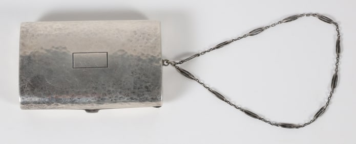 Sterling Silver Lady's Hand Wrought Compact, 20th century