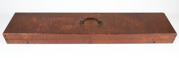 American Federal Tiger Maple Box, 19th Century