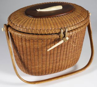 Sherwin Boyer Nantucket Friendship Basket, circa 1960s