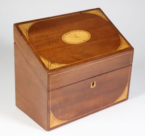 Mahogany Letter Box, 19th Century