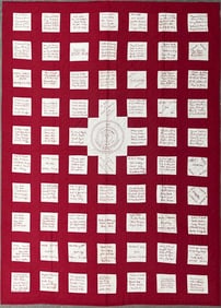 Turkey Red and White Friendship Quilt, circa 1928 Exhibited at the Museum of American Folk Art