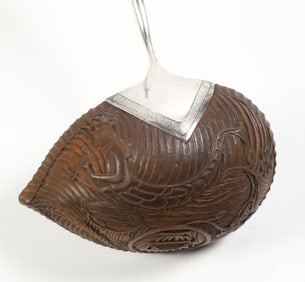 Finely Carved Coconut Ladle, 18th / 19th Century