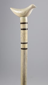 Whaler Made Dove Peace Cane, 19th Century