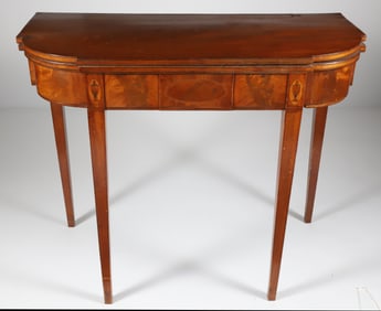 American Federal Inlaid Games Table, early 19th Century