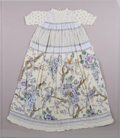 Mellie Cooper Acrylic and Hand Cast Paper "Lavender Dress"