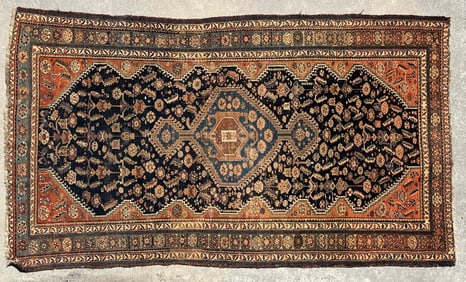 Hand Knotted Antique Northwest Persian Tribal Oriental Carpet Runner, circa 1890-1920