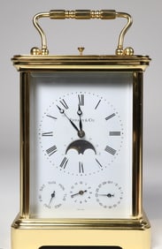 Tiffany & Co. 11 Jewels Brass Carriage Clock