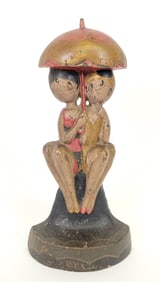Vintage Art Deco Hubley Anne Fish Bathing Beauties Cast Iron Doorstop