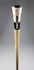 Whaler Made Capstan Knob Grip Walking Stick, mid 19th Century