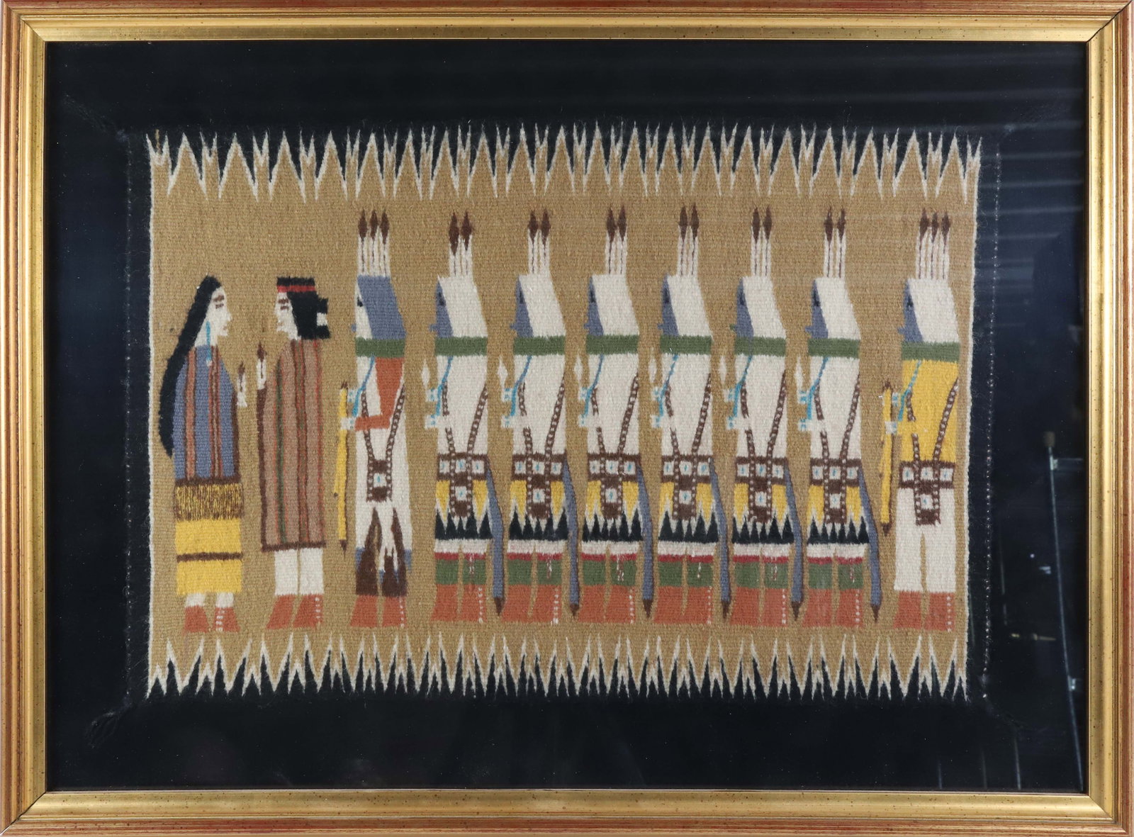 Ultra Fine Navajo Yeibichai Weaving by Della Woody (1 of 2)