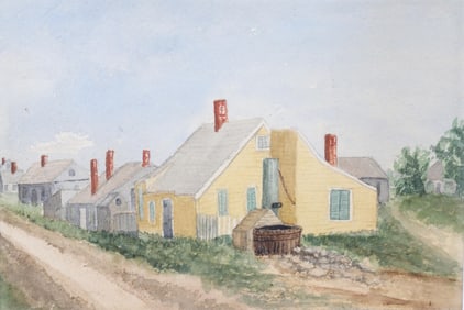 Watercolor on Paper "Corners Sconset", 19th Century