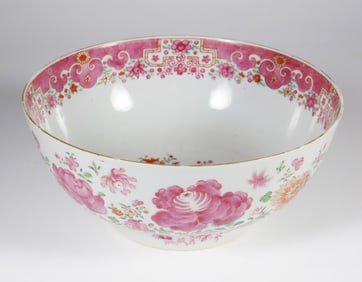 Chinese Export Famille Rose Petite Punch Bowl, circa 1760