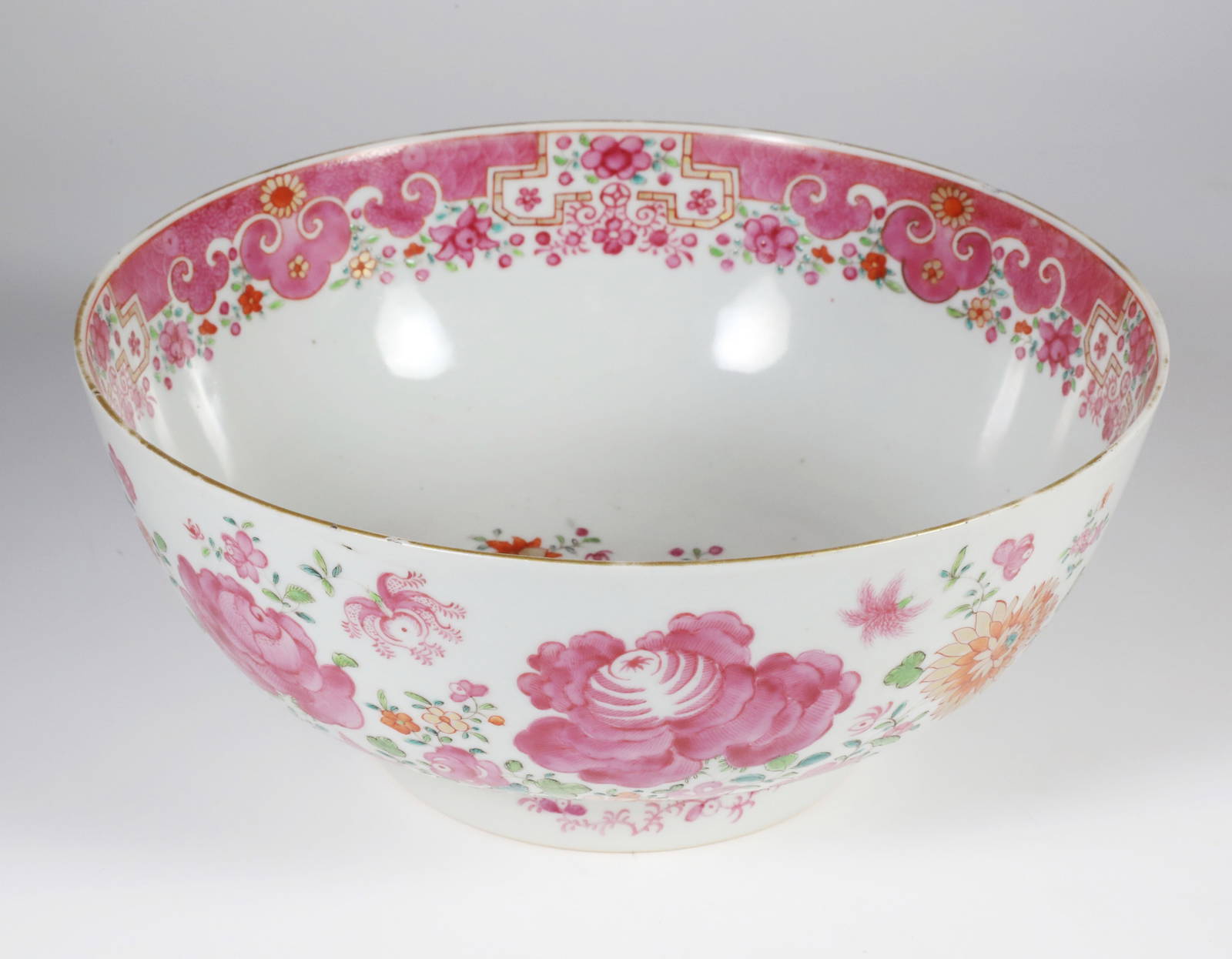 Chinese Export Famille Rose Petite Punch Bowl, circa 1760