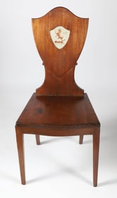 Mahogany Shield Back Hall Chair Possibly by Gillows, 19th Century