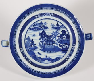 Canton Hot Water Dish, 19th Century