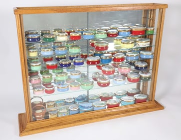 Fifty-One  Staffordshire Porcelain Nantucket Trinket Boxes