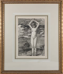 Childe Hassam (American 1859-1935) Etching "Diana's Pool", circa 1916