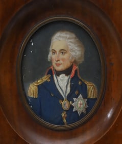 Miniature Portrait of Admiral Horatio Nelson, British, circa 1800s