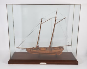 Nikita Karpenko Cased Model "Pilot Schooner Mary Taylor 1849", Crafted circa 1932