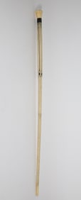 Whaler Made Antique Architectural "Capstan" Knob Walking Stick, 19th Century