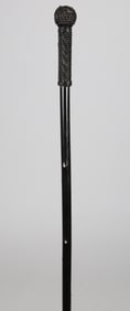 Whaler Made Fine Lady's Baleen and Wood Walking Stick, 19th Century
