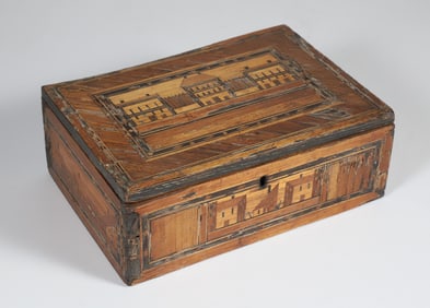 Napoleonic Prisoner of War Straw Work Box, circa 1800