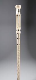 Whaler Made Capstan Pommel Grip Architectural Walking Stick, mid 19th Century