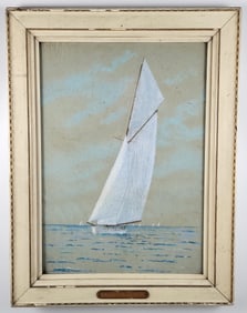 1895 Yacht Portrait of the America's Cup Challenger Valkyrie III