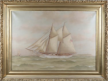 Oil on Linen "Portrait of the American Schooner Emma Ritch"