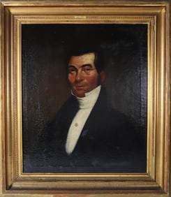 William Swain "Portrait of Captain Jonathan Swain of the Nantucket Whaling Ship Swift", 19th Century