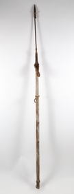 Toggle Harpoon With Wood Shaft and Original Rope, 19th Century