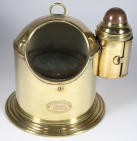 Vintage Kelvin & Hughes Ltd. Binnacle Compass, Fenchurch Street London