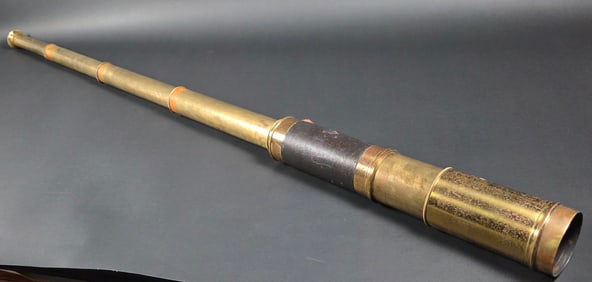 Antique Andrew J. Lloyd Company Four-Draw Spyglass, 19th century