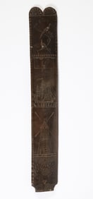 Scrimshaw Baleen Busk, 19th Century