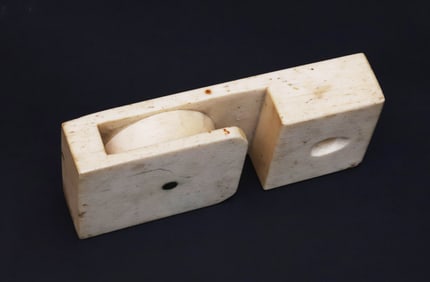 Nantucket Sailor Made Whale Bone Snatch Block, 19th Century