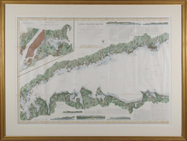 Three Trigonometrical Survey Charts of Long Island Sound