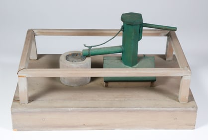 Folk Art Wood Carved Wood Sconset Pump Sculpture Attributed to Lincoln Ceely (1865-1950)