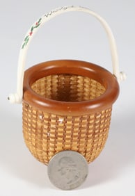 Jean M. Valerio Woven Miniature Nantucket Basket