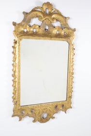 Continental Carved Gilt Wood Mirror, 18th Century