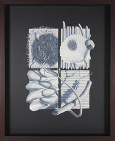 Donn Russell Oil on Canvas Board "Seashell Still Life"