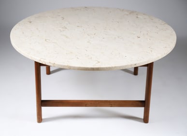 Folke Ohlsson for Dux Teak Marble Top Table