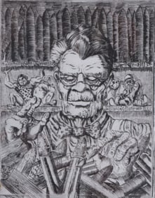 David Lazarus Engraving "Toy Maker"