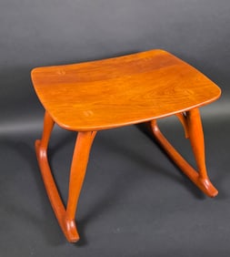 Stephen Swift Style Cherry Rocking Stool