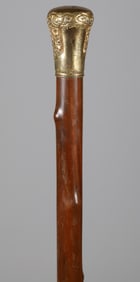 Gold Pinpricked Walking Stick, circa 1864