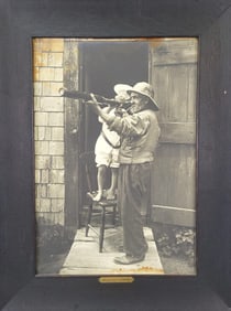 Antique Henry S. Weyer Photograph of Billy Bowen "Boyhood's Outlook"