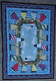Vintage Claire Murray Nantucket Room Size Hand Hooked Rug