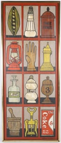 Maggie Meredith Oil on Board "Artifacts"