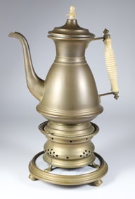 Antique Russian Brass Samovar, St. Petersburg, circa 1870s